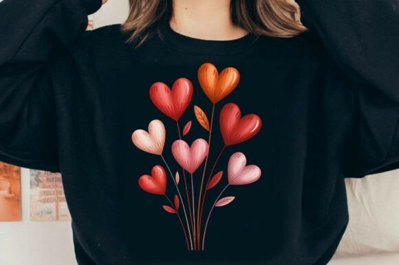 Download Heart Flowers PNG Valentine Love Floral - Flowers Collection