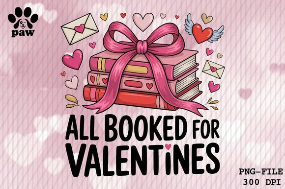 Download All Booked for Valentines Png, Cute Book - Valentines png Collection