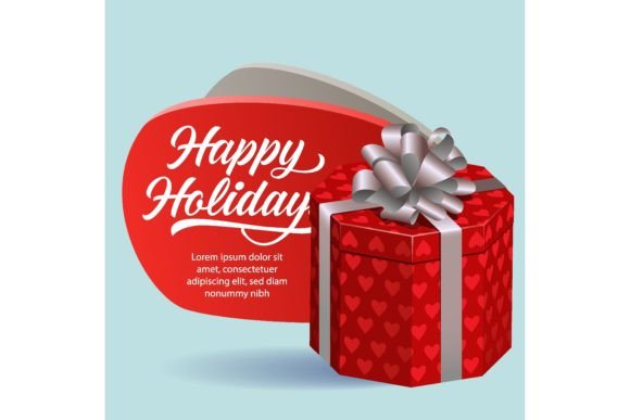Download Happy Holidays Festive Flyer Design. Red - Happy Collection