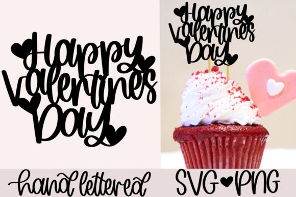 Download Happy Valentine's Day Cake Topper Svg - Happy Collection