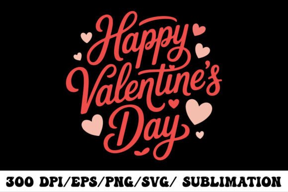 Download Happy Valentine’s Day Typography Design - Happy Collection